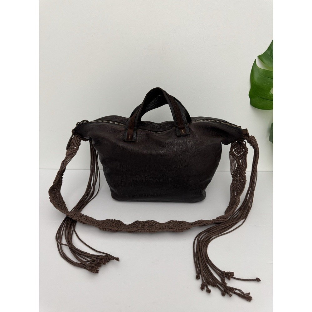 Jo Leather Handbag Soft Slouchy Shoulder Bag‎ Double Zip Boho Strap Purse